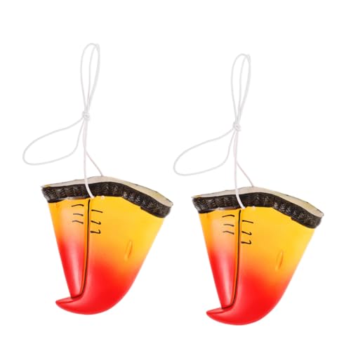 Mikinona 2 Stück Realistischer Papageienschnabel Vinyl Nasen Requisite für Halloween Cosplay Tierkostüm Party Tiernase Dekoration Vielseitig Einsetzbar für Bühne und Verkleidung von Mikinona