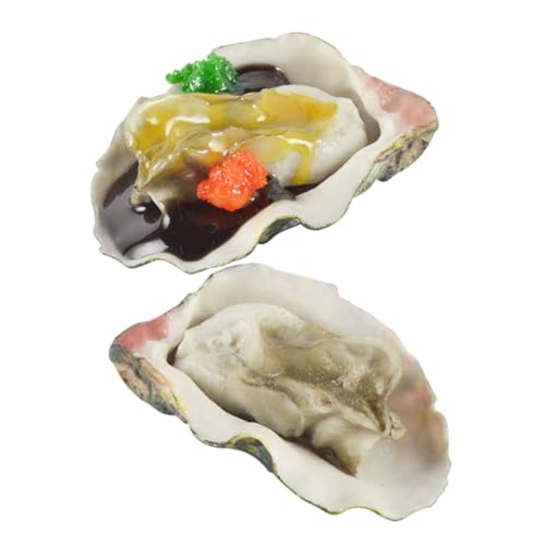 Mikinona 2 Stück Simulation Austern Deko Teilig Realistische Meeresfrüchte Modellattrappen für Party Food Display Küchen Vielseitige Tischdekoration für Zuhause und Gastronomie Mikinona 2 Stück Simulation Austern Deko Teilig Realistische Meeresfrüchte Modellattrappen für Party Food Display Küchen Vielseitige Tischdekoration für Zuhause und Gastronomie von Mikinona