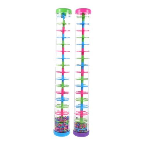 Mikinona 2 Stück Spiral Regenstab Musikinstrument für Junge Mädchen und Kleinkinder Robuster Kunststoff Percussion Shaker mit Natürlichem Regenklang Pädagogisches Klangspiel für Frühe Mikinona 2 Stück Spiral Regenstab Musikinstrument für Junge Mädchen und Kleinkinder Robuster Kunststoff Percussion Shaker mit Natürlichem Regenklang Pädagogisches Klangspiel für Frühe von Mikinona
