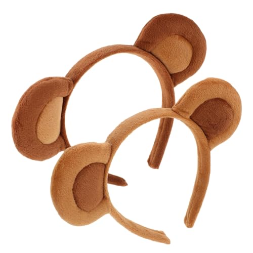 Mikinona 2 Stück Teiliges Affenohren Stirnband Cartoon Tierhaarreifen Cosplay Haarschmuck Leicht Bequem Für Halloween Zoo Motto Party Mädchen Mikinona 2 Stück Teiliges Affenohren Stirnband Cartoon Tierhaarreifen Cosplay Haarschmuck Leicht Bequem Für Halloween Zoo Motto Party Mädchen von Mikinona