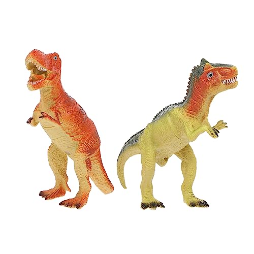 Mikinona 2 Stück Teiliges Dinosaurier aus Weichem Material mit Soundfunktion Realistische Dinosaurier Modelle für Pädagogisches Lernspielzeug Kreativität und Vorstellungskraft Zufälliger von Mikinona