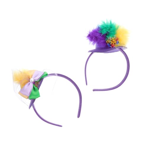 Mikinona 2 Stück Teiliges Haarbänder mit Federn Damen Haarschmuck für Festivitäten Design Schleifen für Partys Mikinona 2 Stück Teiliges Haarbänder mit Federn Damen Haarschmuck für Festivitäten Design Schleifen für Partys von Mikinona