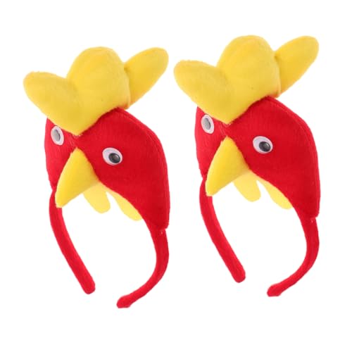 Mikinona 2 Stück Teiliges Haarschmuck Rooster Headband Leichtes Bequemes Tierkostüm Haarreifen für Halloween Partys und Aufführungen Vielseitig Passend für Haartypen Mikinona 2 Stück Teiliges Haarschmuck Rooster Headband Leichtes Bequemes Tierkostüm Haarreifen für Halloween Partys und Aufführungen Vielseitig Passend für Haartypen von Mikinona