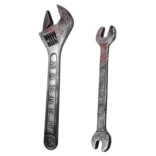 Mikinona 2 Stück Teiliges Halloween Plastik Schraubenschlüssel Attrappe Party Deko Gruselige Werkzeug Requisite für Haunted House Halloween Party Mikinona 2 Stück Teiliges Halloween Plastik Schraubenschlüssel Attrappe Party Deko Gruselige Werkzeug Requisite für Haunted House Halloween Party von Mikinona