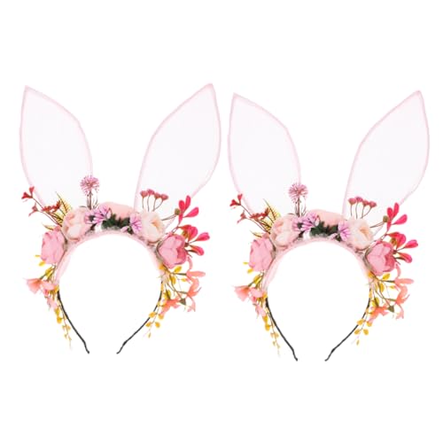 Mikinona 2 Stück Teiliges Hasenohren Stirnband mit Floralen Beflockten Blüten Komfortabler Kopfzier für Halloween Cosplay Geburtstagsfeier Vielseitige Feen Kopfbedeckung Langlebiges Mikinona 2 Stück Teiliges Hasenohren Stirnband mit Floralen Beflockten Blüten Komfortabler Kopfzier für Halloween Cosplay Geburtstagsfeier Vielseitige Feen Kopfbedeckung Langlebiges von Mikinona