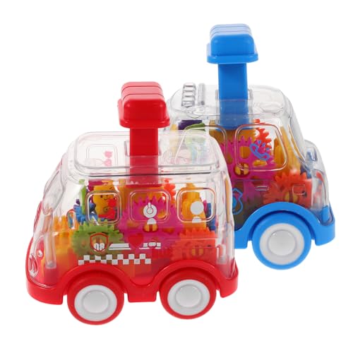 Mikinona 2 Stück Teiliges Kinderfahrzeug Transparentes Auto Friktionsantrieb Fahrzeug Lernspielzeug für Kleinkinder Montessori in Blau und Rot Mikinona 2 Stück Teiliges Kinderfahrzeug Transparentes Auto Friktionsantrieb Fahrzeug Lernspielzeug für Kleinkinder Montessori in Blau und Rot von Mikinona