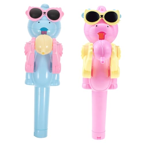 Mikinona 2 Stück Teiliges Lollipop Case Roboter Dinosaurier Design Lustiger Lutscherhalter aus Stabilem Verschleißfestem Material Kreatives für Partyspaß und Geburtstagsgeschenke für von Mikinona