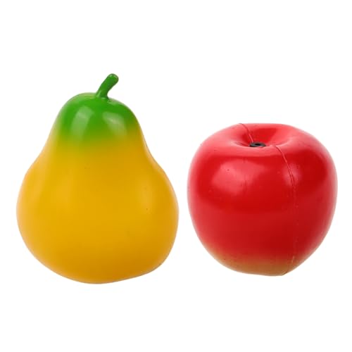Mikinona 2 Stück Teiliges Maracas in Apfel und Birnenform Bunte Orff Musikinstrumente aus Kunststoff Fördert Hand Auge Koordination und Musikalisches Interesse Geeignet für Montessori und von Mikinona