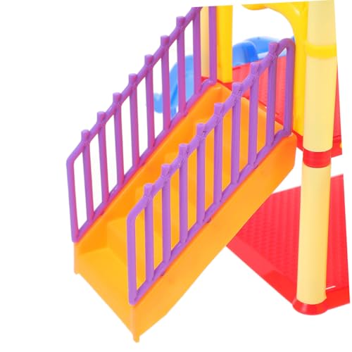 Mikinona 2 Stück Teiliges Miniatur Spielplatzmodell mit Bunten Rutschen Realistischem Design und Einfacher für Kreatives Puppenhausdekoration und DIY Mikinona 2 Stück Teiliges Miniatur Spielplatzmodell mit Bunten Rutschen Realistischem Design und Einfacher für Kreatives Puppenhausdekoration und DIY von Mikinona