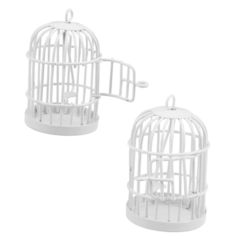 Mikinona 2 Stück Teiliges Miniatur Vogelkäfig Metall Halboffen mit Schwenkbarer Tür Dekoratives Accessoire für Puppenhaus Micro Landschaft DIY Modellbau Langlebige Innenraumdekoration Mikinona 2 Stück Teiliges Miniatur Vogelkäfig Metall Halboffen mit Schwenkbarer Tür Dekoratives Accessoire für Puppenhaus Micro Landschaft DIY Modellbau Langlebige Innenraumdekoration von Mikinona