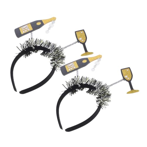 Mikinona 2 Stück Teiliges Neujahrs stirnband Party haarreif Kopfschmuck für Silvesterfestliche Dekoration und Partyzubehör Modisch Vielseitig Einsetzbar Mikinona 2 Stück Teiliges Neujahrs stirnband Party haarreif Kopfschmuck für Silvesterfestliche Dekoration und Partyzubehör Modisch Vielseitig Einsetzbar von Mikinona