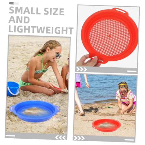 Mikinona 2 Stück Teiliges Sandfiltersieb für Leichtes Handliches Strandspielzeug aus Sicherem Kunststoff zum Sandfiltern und Am Strand Fördert Kreativität und Motorische Fähigkeiten von Mikinona