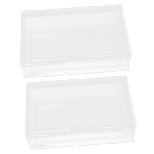 Mikinona 2 Stück Teiliges Transparentes Kartenetui Kompakte Aufbewahrungsbox für Spielkarten Tragbarer Kartenhalter Platzsparend für Reise und Alltag Einfache Organisation und Transport von Mikinona