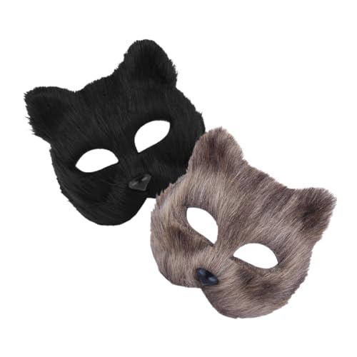 Mikinona 2 Stück Tiermasken Fuchs Halloween Maske Leicht Komfortabel Realistisch für Karneval Party Fasching Unisex Cosplay Mikinona 2 Stück Tiermasken Fuchs Halloween Maske Leicht Komfortabel Realistisch für Karneval Party Fasching Unisex Cosplay von Mikinona