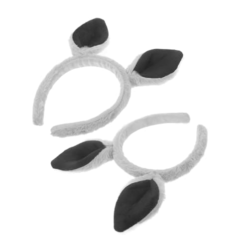Mikinona 2 Stück Tierohren Haarreif für Niedliches Cosplay Stirnband für Karneval Halloween und Partys Leicht und Bequem Vielseitige Kopfdekoration von Mikinona