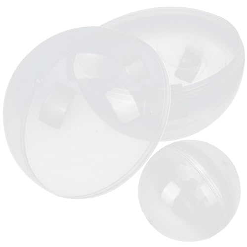 Mikinona 2 Stück Transparente Teilbare Kunststoff Eier zum Befüllen Dekorative Frühlings Eier Geschenkboxen Vielseitige Candy Box Wiederverwendbare Deko für Frühlingsfeiern und Geschenke Mikinona 2 Stück Transparente Teilbare Kunststoff Eier zum Befüllen Dekorative Frühlings Eier Geschenkboxen Vielseitige Candy Box Wiederverwendbare Deko für Frühlingsfeiern und Geschenke von Mikinona