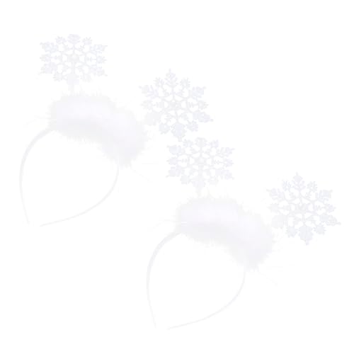 Mikinona 2 Stück Weihnachts Haarreif mit Schneeflocken Kinderkopfschmuck für Karneval Weihnachten und Maskenball für Partys und Festliche Anlässe Mikinona 2 Stück Weihnachts Haarreif mit Schneeflocken Kinderkopfschmuck für Karneval Weihnachten und Maskenball für Partys und Festliche Anlässe von Mikinona