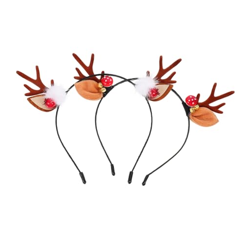 Mikinona 2 Stück Weihnachts Haarreifen mit Zarten Geweihen Charmante Xmas Haardekoration für Partys Cosplay und Festlichkeiten Mikinona 2 Stück Weihnachts Haarreifen mit Zarten Geweihen Charmante Xmas Haardekoration für Partys Cosplay und Festlichkeiten von Mikinona