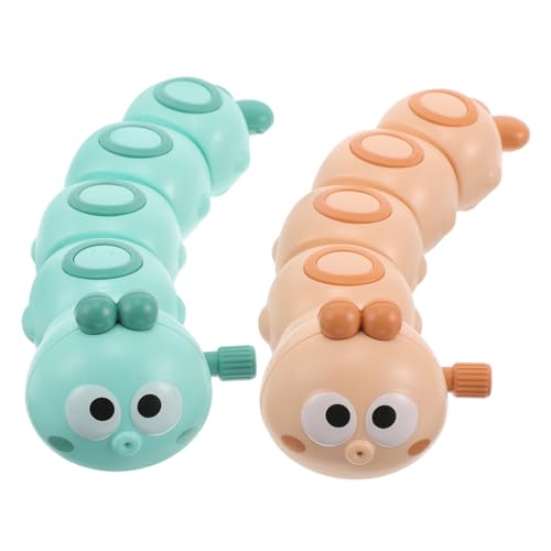 Mikinona 2 Stück Wind up Raupe Bunte Bewegliche Aufziehraupe für Ab Jahren Robustes Mechanisches Lauf Springspielzeug Geburtstags Mikinona 2 Stück Wind up Raupe Bunte Bewegliche Aufziehraupe für Ab Jahren Robustes Mechanisches Lauf Springspielzeug Geburtstags von Mikinona