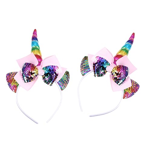 Mikinona 2 Stücke Stirnband mit Katzenohren Haarband Einhorn Spitze Paillette Haarreifen für Bühnenhaar tragen Cartoon-Kopfschmuck Haartracht zarte Haarreifen Stoff Bunt Mikinona 2 Stücke Stirnband mit Katzenohren Haarband Einhorn Spitze Paillette Haarreifen für Bühnenhaar tragen Cartoon-Kopfschmuck Haartracht zarte Haarreifen Stoff Bunt von Mikinona
