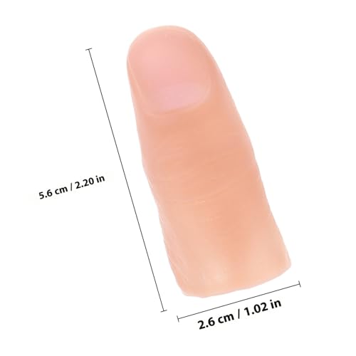Mikinona 20 Stück Realistische Daumenfingerkappen aus Vinyl Flexible Zaubertrick Requisiten für Erwachsene Wiederverwendbare Künstliche Fingertipps für Magische Partyshows und Illusionen Mikinona 20 Stück Realistische Daumenfingerkappen aus Vinyl Flexible Zaubertrick Requisiten für Erwachsene Wiederverwendbare Künstliche Fingertipps für Magische Partyshows und Illusionen von Mikinona