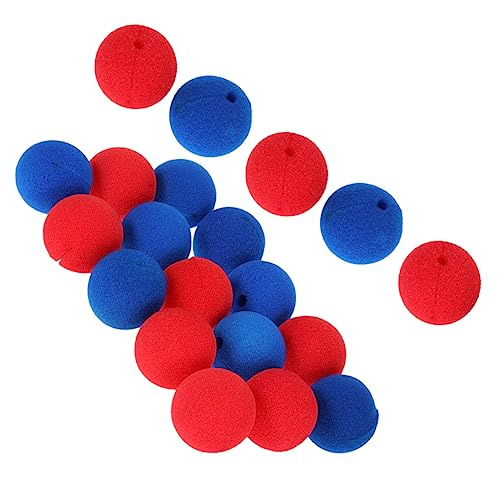 Mikinona 20 Stück Teiliges Clownnase aus Weichem Rote und Blaue Clownsnasen mit Leicht zu Tragen als Party und Requisite für Kostüme und Rollenspiele Mikinona 20 Stück Teiliges Clownnase aus Weichem Rote und Blaue Clownsnasen mit Leicht zu Tragen als Party und Requisite für Kostüme und Rollenspiele von Mikinona
