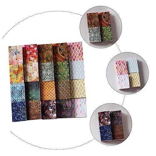 Mikinona 20 Stück Teiliges Mini Notizbuch Bunte Miniatur Bücher Puppenhaus Zubehör Kleine Dekorative Notepad Ornamente Leicht Tragbar für Mini Häuser Wohnaccessoires von Mikinona