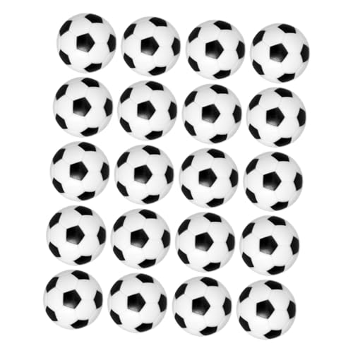 Mikinona 20 Stück Teiliges Mini Tischfußball Bälle Resin Ersatzbälle für Tischkicker Fußballspiel Zubehör für Turniere und Spielaktivitäten von Mikinona