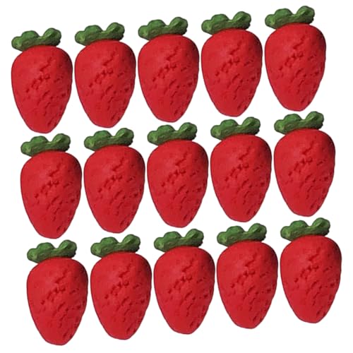 Mikinona 20 Stück Teiliges Miniatur Erdbeeren Künstliche Früchte für Puppenhaus Dekoration und Bastelprojekte Realistische Simulation für Kreative DIY Ornamente Mikinona 20 Stück Teiliges Miniatur Erdbeeren Künstliche Früchte für Puppenhaus Dekoration und Bastelprojekte Realistische Simulation für Kreative DIY Ornamente von Mikinona