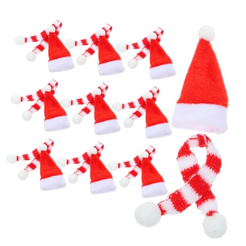 Mikinona 20 Stück Teiliges Miniatur Weihnachtsset mit Gestrickten Mützen und Roten Weißen Schals Handgefertigte Puppendeko Weihnachtliche Mini Hut Schal Kombination für Festliche Mikinona 20 Stück Teiliges Miniatur Weihnachtsset mit Gestrickten Mützen und Roten Weißen Schals Handgefertigte Puppendeko Weihnachtliche Mini Hut Schal Kombination für Festliche von Mikinona