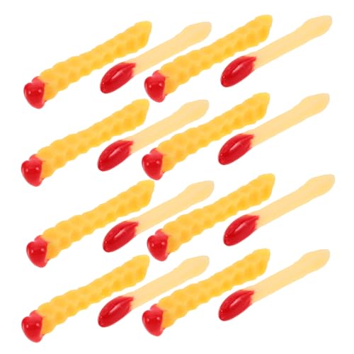 Mikinona 20 Stück Teiliges Realistisch Gestalteter Wellenförmiger Künstlicher Pommes Frites als Täuschend Echte Lebensmittel Dekoration für Restaurant Küchen und Schaufenster Displays Mikinona 20 Stück Teiliges Realistisch Gestalteter Wellenförmiger Künstlicher Pommes Frites als Täuschend Echte Lebensmittel Dekoration für Restaurant Küchen und Schaufenster Displays von Mikinona