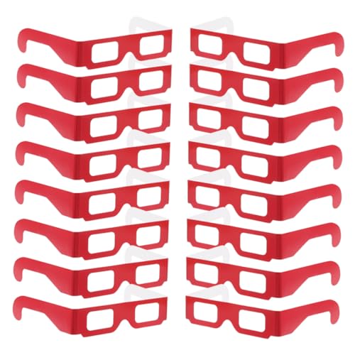 Mikinona 20 Stück Teiliges Regenbogen Prisma Beugungsbrillen Rot Bequem für Längeren Gebrauch für Party Club und Weihnachtsbeleuchtung Einzigartiger Visueller Effekt zum Teilen mit Mikinona 20 Stück Teiliges Regenbogen Prisma Beugungsbrillen Rot Bequem für Längeren Gebrauch für Party Club und Weihnachtsbeleuchtung Einzigartiger Visueller Effekt zum Teilen mit von Mikinona