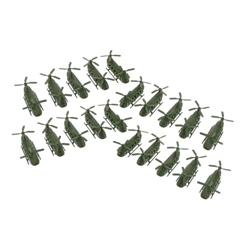 Mikinona 20 Stück Teiliges Spielzeughubschrauber- Realistisches -transportflugzeugmodell Robustes Kunststoffflugzeug Leicht zu Greifen für Jungen und Mädchen für Kinderzimmer Wohnraumdeko von Mikinona