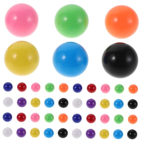 Mikinona 200 Stück Bunte Feste Spielkugeln für Chinesische Dame und Marmorbahn Langlebig für Mathematische Lernspiele und Zählübungen im Klassenzimmer von Mikinona
