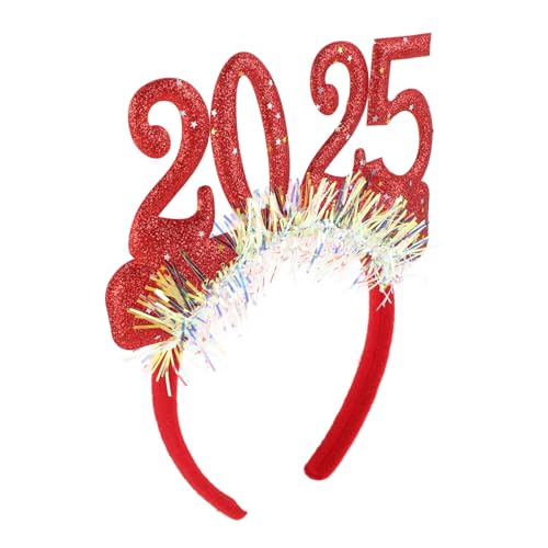 Mikinona 2025 neues jahr stirnband Paillette Rave-Kopfschmuck Neujahrsdekorationen Feier Danke Festival-Accessoires Rave-Schmuckstücke Party Stirnbänder Erwachsene Haarzubehör Plastik rot Mikinona 2025 neues jahr stirnband Paillette Rave-Kopfschmuck Neujahrsdekorationen Feier Danke Festival-Accessoires Rave-Schmuckstücke Party Stirnbänder Erwachsene Haarzubehör Plastik rot von Mikinona