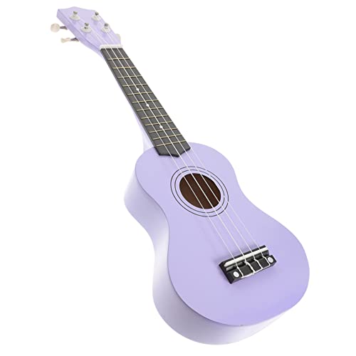 Mikinona 21 Ukulele- Gitarre Ukuleles für lustiges Musikinstrument Kinderspielzeug-Ukulele Spielzeuginstrument Kinderinstrument Hölzern Violett von Mikinona