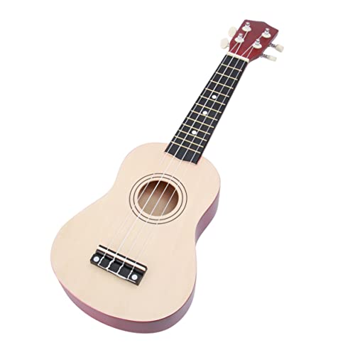 Mikinona 21 Ukulele- Gitarre kleines Ukulele Musikspielzeug Ukulele anfänger Kleinkindspielzeug Kleinkindinstrument Kinderinstrumente Hölzern Colorful von Mikinona