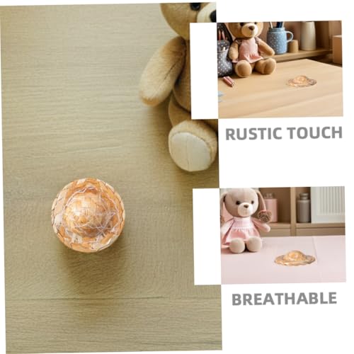 Mikinona 24 Stück Mini Handgewebte Strohhüte Kleine Hüte für Puppen DIY Bastelprojekte Natürliche Miniatur Strohhut Kappen Vielseitig für Puppendeko Party und Handwerkszubehör Mikinona 24 Stück Mini Handgewebte Strohhüte Kleine Hüte für Puppen DIY Bastelprojekte Natürliche Miniatur Strohhut Kappen Vielseitig für Puppendeko Party und Handwerkszubehör von Mikinona