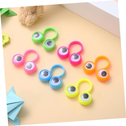 Mikinona 24 Stück Teiliges Bunte Augenringe Fingerring mit Lustigem Augen Design Pädagogisches Fingerspielzeug für Kindergarten Rollenspiele und Kreativität Fördern Mikinona 24 Stück Teiliges Bunte Augenringe Fingerring mit Lustigem Augen Design Pädagogisches Fingerspielzeug für Kindergarten Rollenspiele und Kreativität Fördern von Mikinona