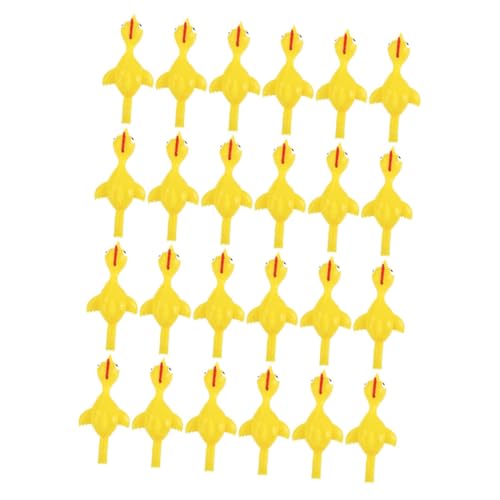 Mikinona 24 Stück Teiliges Finger Chicken Toy mit Guter Elastizität Lustiges Stress und Sensorikspielzeug für Erwachsene Party Gastgeschenk zu Geburtstag Ostern Halloween von Mikinona