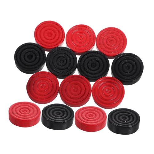 Mikinona 24 Stück Teiliges Holzspielsteine Runde Glatte Oberfläche Leicht und Kompakt Ersatz für Dame und Schachbrett Zubehör Praktische Spielfiguren für Brettspiele Schwarz Rot Mikinona 24 Stück Teiliges Holzspielsteine Runde Glatte Oberfläche Leicht und Kompakt Ersatz für Dame und Schachbrett Zubehör Praktische Spielfiguren für Brettspiele Schwarz Rot von Mikinona