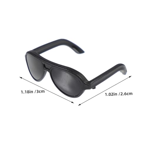 Mikinona 24 Stück Teiliges Mini Puppensonnenbrillen Leichte Verschleißfeste Miniatur Sonnenbrillen für Puppenhaus Zubehör Dekorative Doll Eyewear für Rollenspiele und DIY Bastelprojekte von Mikinona