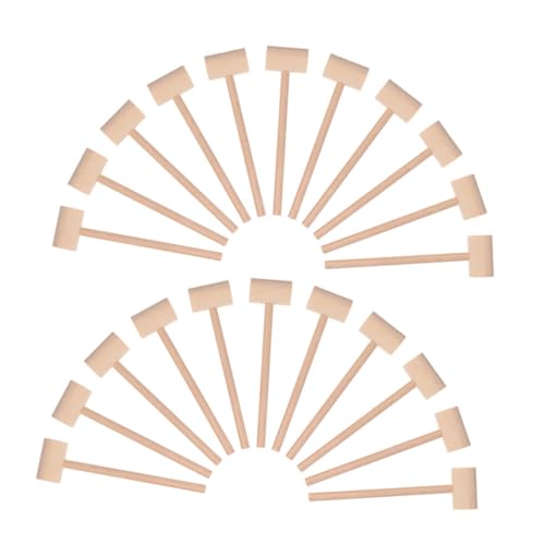 Mikinona 25 Stück Teiliges Mini Holzhammer für Natürliche Robuste Mallets aus Holz für Kreatives Basteln Lernspiele und Gruppenspaß bei Partyaktivitäten Mikinona 25 Stück Teiliges Mini Holzhammer für Natürliche Robuste Mallets aus Holz für Kreatives Basteln Lernspiele und Gruppenspaß bei Partyaktivitäten von Mikinona