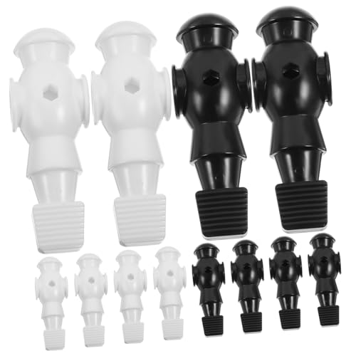 Mikinona 26 Stück Teiliges Tischfußball Spieler aus Robustem Resin Ersatzteile für Fußballmaschine Ergonomische Figuren in Schwarz und Weiß Kompatibel mit Standard Tischkicker Präzise von Mikinona