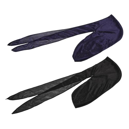 Mikinona 2Stücke Lange Piratenhüte für Cosplay Haarschutzkappen Vielseitige Nachtkappen Elastische Kopfbedeckung für Party Mikinona 2Stücke Lange Piratenhüte für Cosplay Haarschutzkappen Vielseitige Nachtkappen Elastische Kopfbedeckung für Party von Mikinona