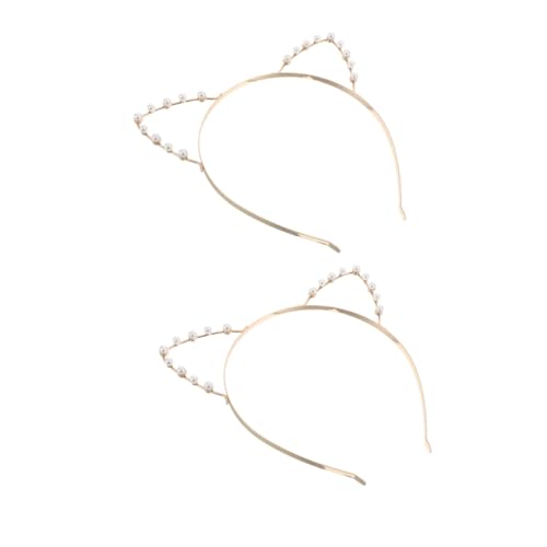 Mikinona 2Stücke Perlen Stirnband mit Katzenohren Haaraccessoires für Damen und Halloween Cosplay und Mottopartys Vielseitig Mikinona 2Stücke Perlen Stirnband mit Katzenohren Haaraccessoires für Damen und Halloween Cosplay und Mottopartys Vielseitig von Mikinona