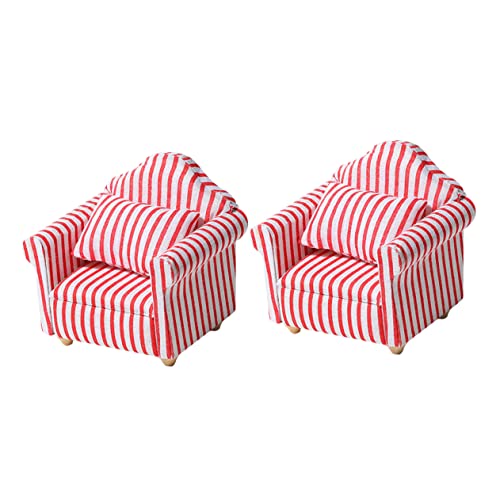 Mikinona 2Stücke Teiliges Mini Sofa für Puppenhäuser für Kreatives und Dekoration Geeignet für Sicher und Kinderfreundlich Mikinona 2Stücke Teiliges Mini Sofa für Puppenhäuser für Kreatives und Dekoration Geeignet für Sicher und Kinderfreundlich von Mikinona