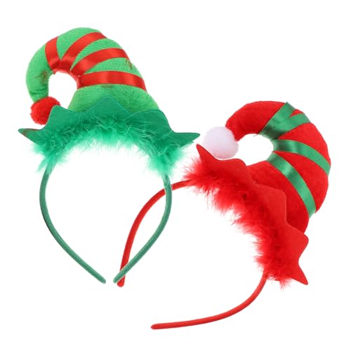 Mikinona 2stücke Weihnachtsmützen Haarschmuck Mit Glöckchen Und Federn Kreative Weihnachts-party-stirnbänder Für Erwachsene Festliche Kostümparty-dekorationen Mikinona 2stücke Weihnachtsmützen Haarschmuck Mit Glöckchen Und Federn Kreative Weihnachts-party-stirnbänder Für Erwachsene Festliche Kostümparty-dekorationen von Mikinona