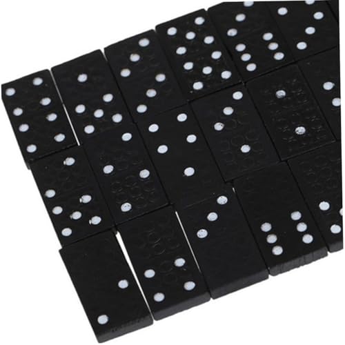 Mikinona 3 Sätze Holz Domino Spielset mit Nummerierten Spielsteinen in Robuster Holzbox Pädagogisches Familienspiel für Drinnen und Draußen Langlebig und Sicher für Ab Jahren von Mikinona