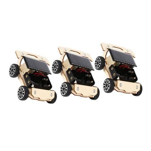 Mikinona 3 Sätze Solar Auto Bausatz Miniatur Wissenschaftliches Experiment Lernspielzeug Robustes Material Langlebiges DIY Modell für Schüler Intelligenz und Praktischem von Mikinona